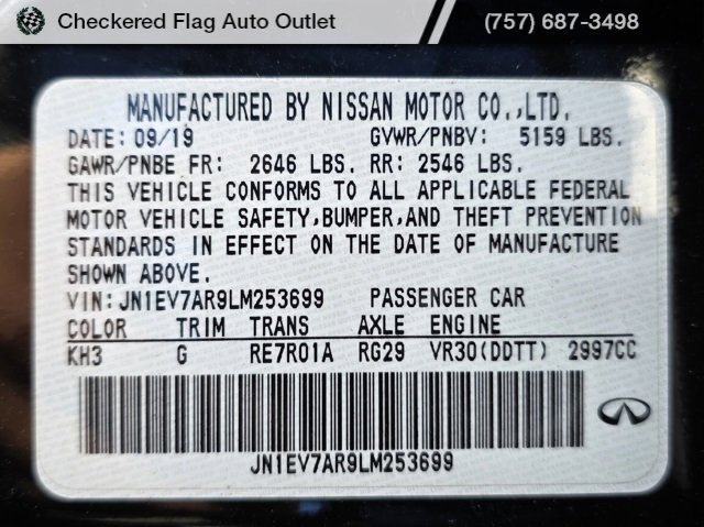 Used 2020 INFINITI Q50 Luxe w/ Cargo Package image 21