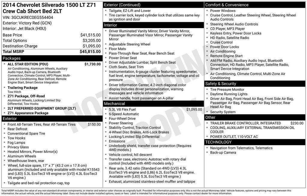 Used 2014 Chevrolet Silverado 1500 LT w/ All Star Edition image 40