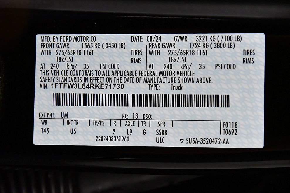 Used 2024 Ford F150 XLT w/ Equipment Group 302A MID AWD/4WD image 18