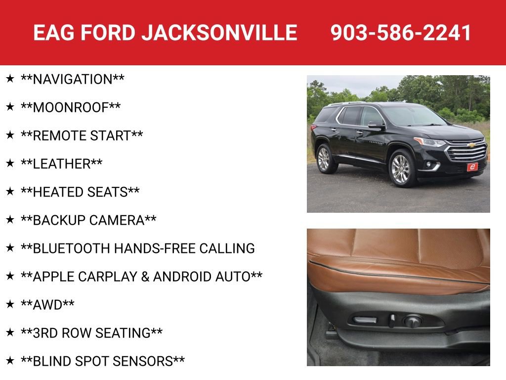 Used 2021 Chevrolet Traverse High Country w/ LPO, Floor Liner Package AWD/4WD image 4