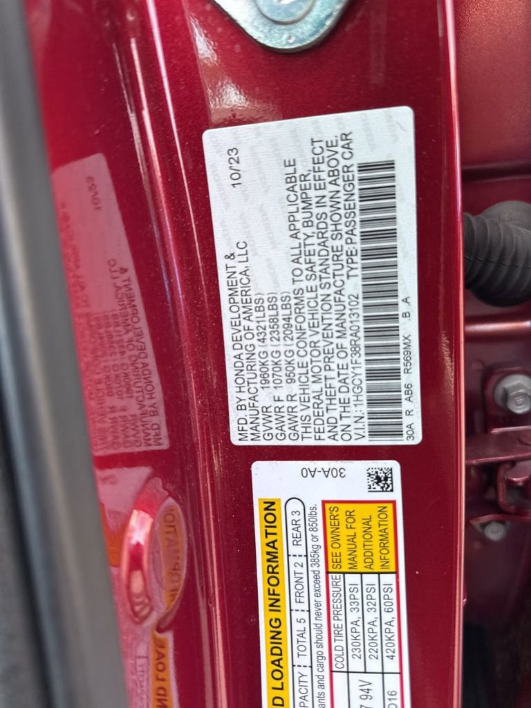 Certified 2024 Honda Accord EX image 23