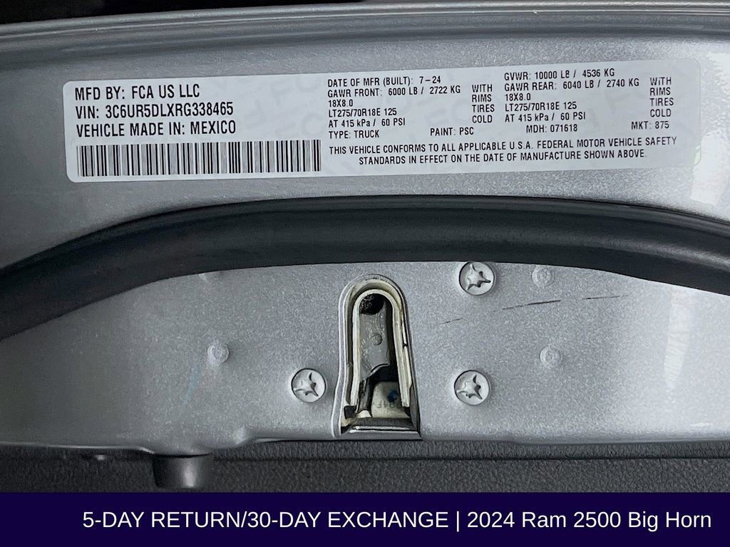 Used 2024 RAM 2500 Big Horn image 33