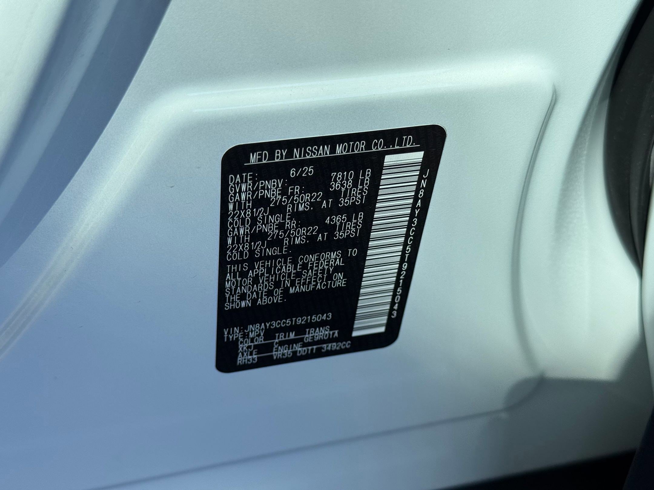 New 2026 Nissan Armada Platinum Reserve image 18