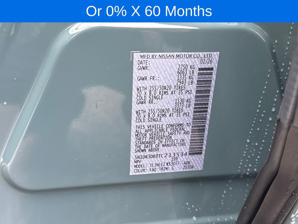 New 2026 Nissan Pathfinder Platinum image 30