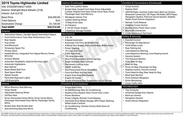 Used 2019 Toyota Highlander Limited image 13