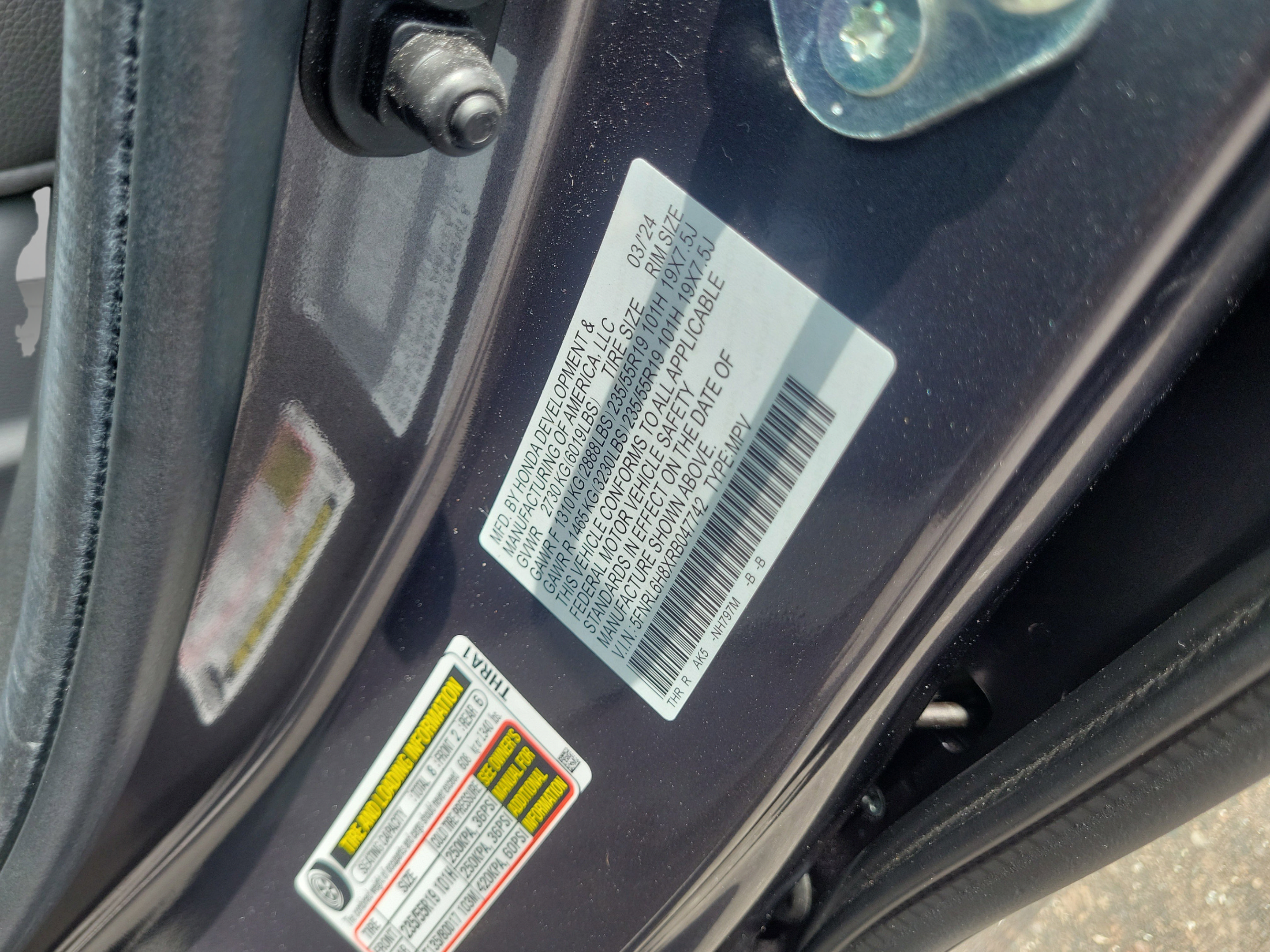 Certified 2024 Honda Odyssey Touring image 34