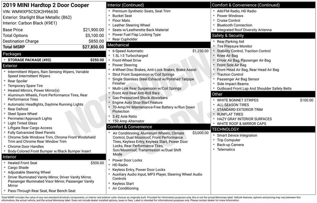 Used 2019 MINI Cooper 2-Door Hardtop w/ Storage Package image 19