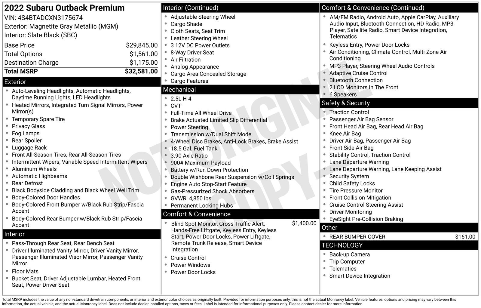Used 2022 Subaru Outback Premium image 42