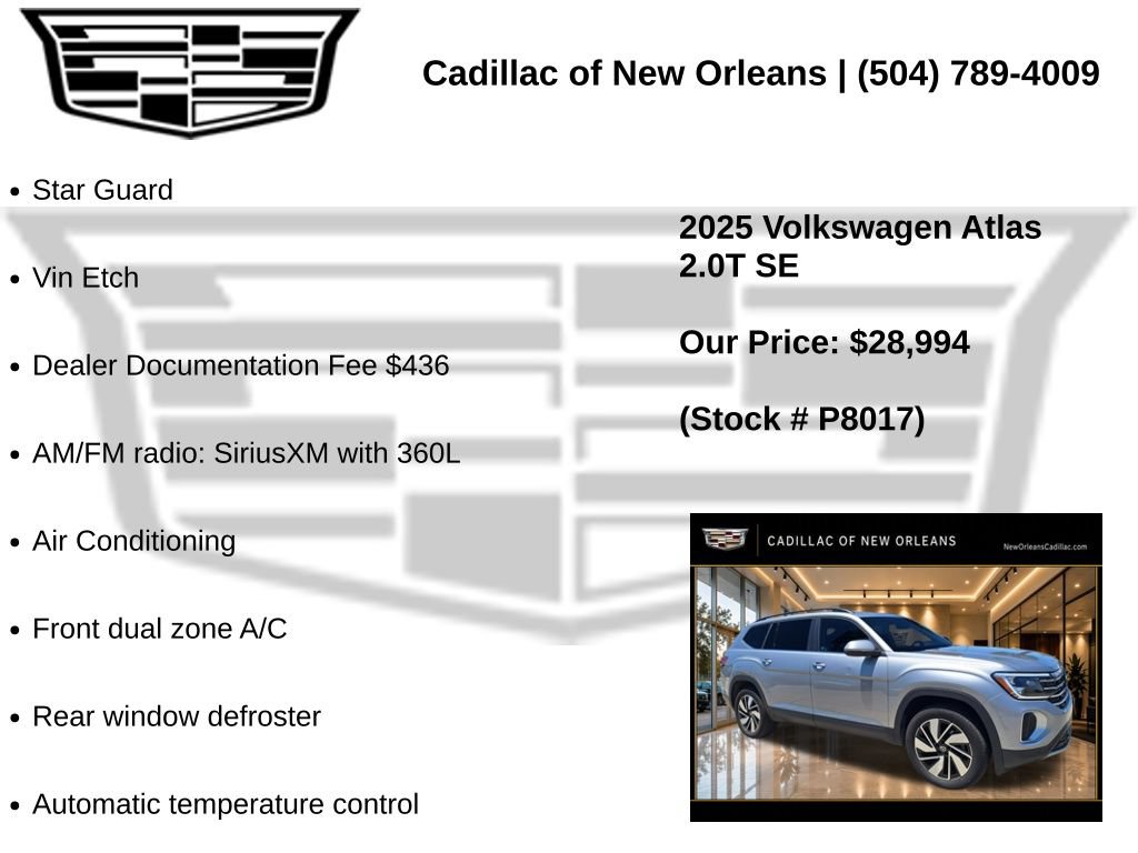 Used 2025 Volkswagen Atlas SE FWD image 7