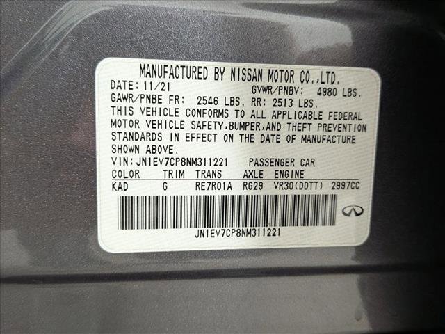 Used 2022 INFINITI Q50 Sensory RWD image 28