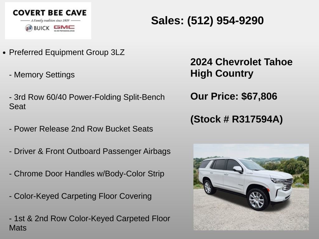 Used 2024 Chevrolet Tahoe High Country w/ Premium Package AWD/4WD image 6