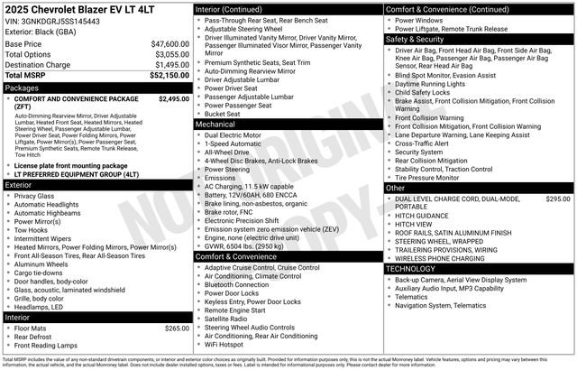 Used 2025 Chevrolet Blazer EV LT AWD/4WD image 2