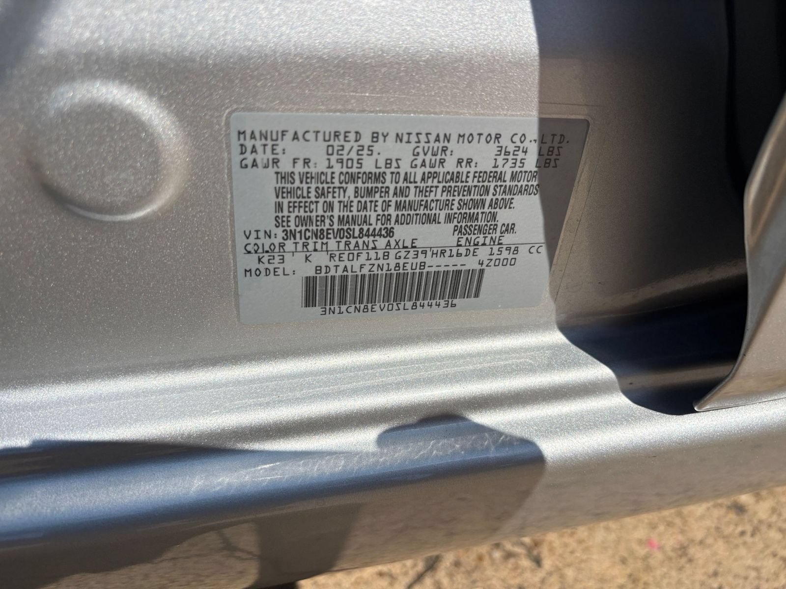 Used 2025 Nissan Versa SV FWD image 26