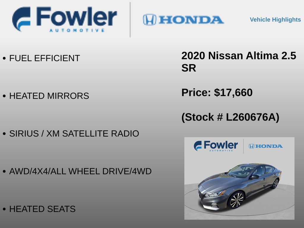 Used 2020 Nissan Altima 2.5 SR AWD/4WD image 12