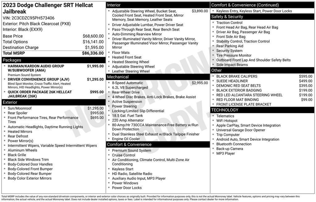 Used 2023 Dodge Challenger SRT Hellcat image 7
