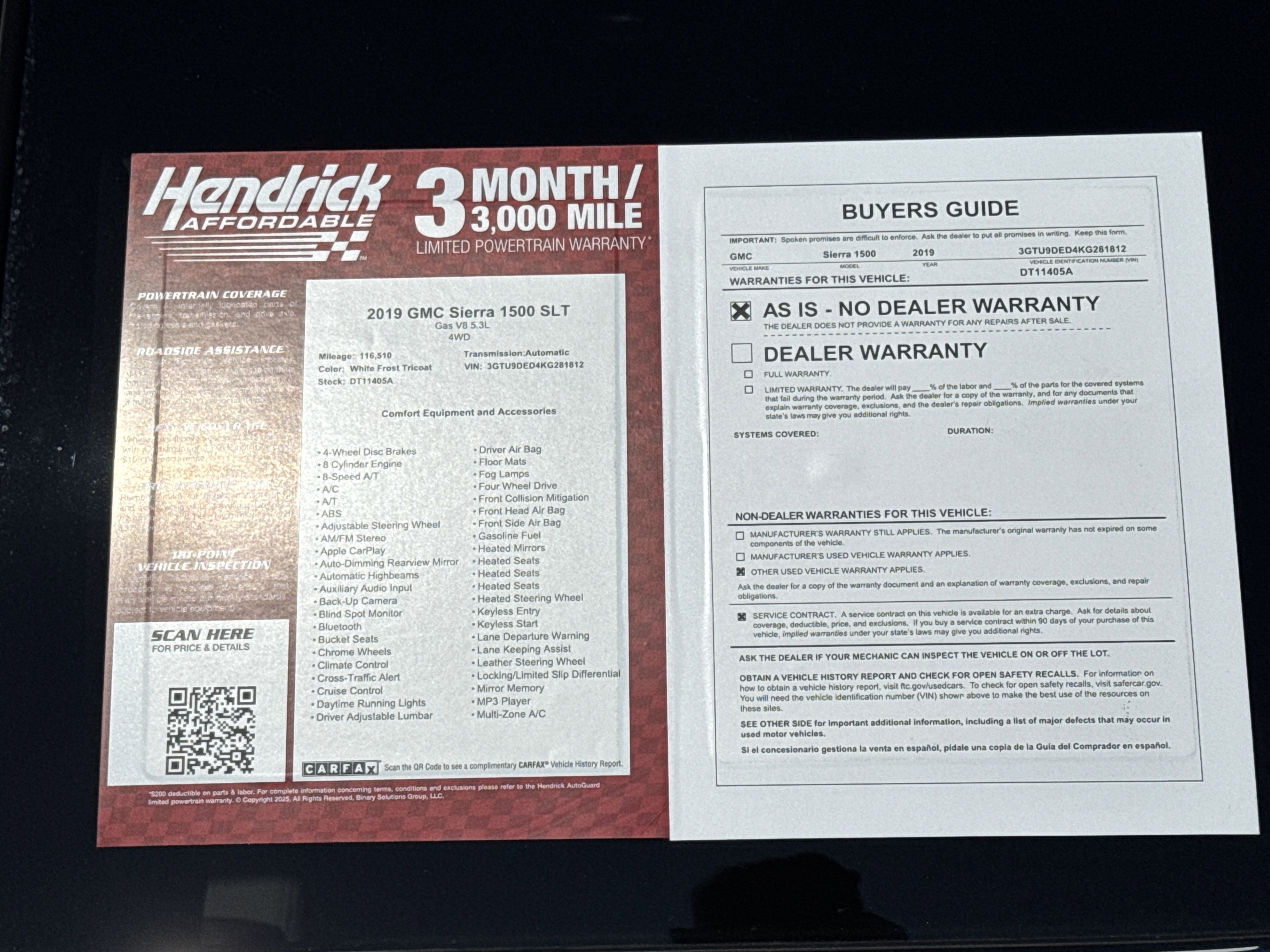 Used 2019 GMC Sierra 1500 SLT w/ SLT Premium Plus Package image 38