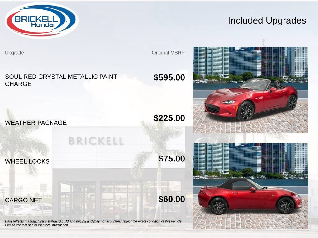 Used 2025 MAZDA MX-5 Miata Grand Touring w/ Weather Package RWD image 14