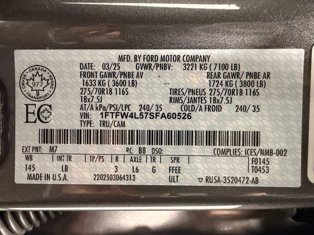 Used 2025 Ford F150 Tremor AWD/4WD image 58