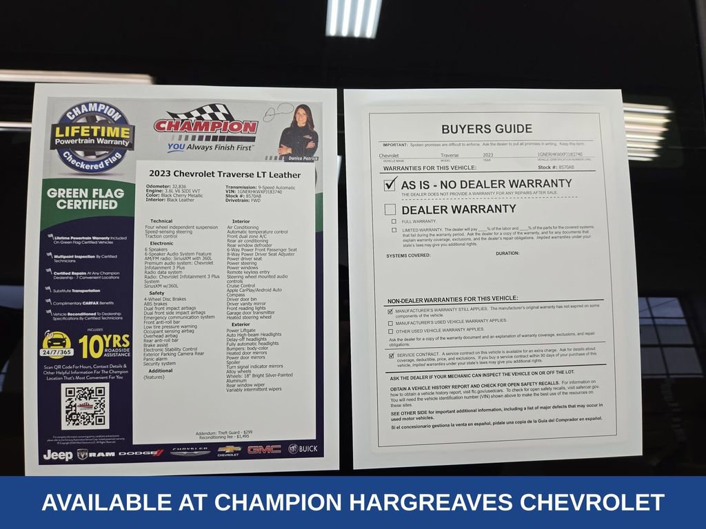 Certified 2023 Chevrolet Traverse LT image 44