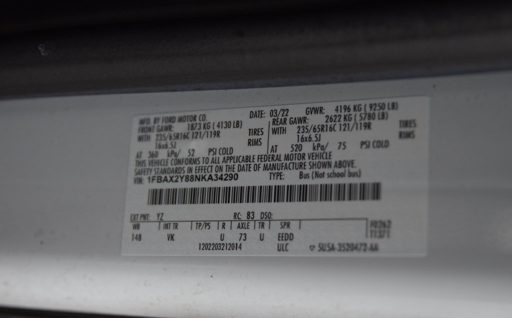 Used 2022 Ford Transit 350 XL RWD image 32