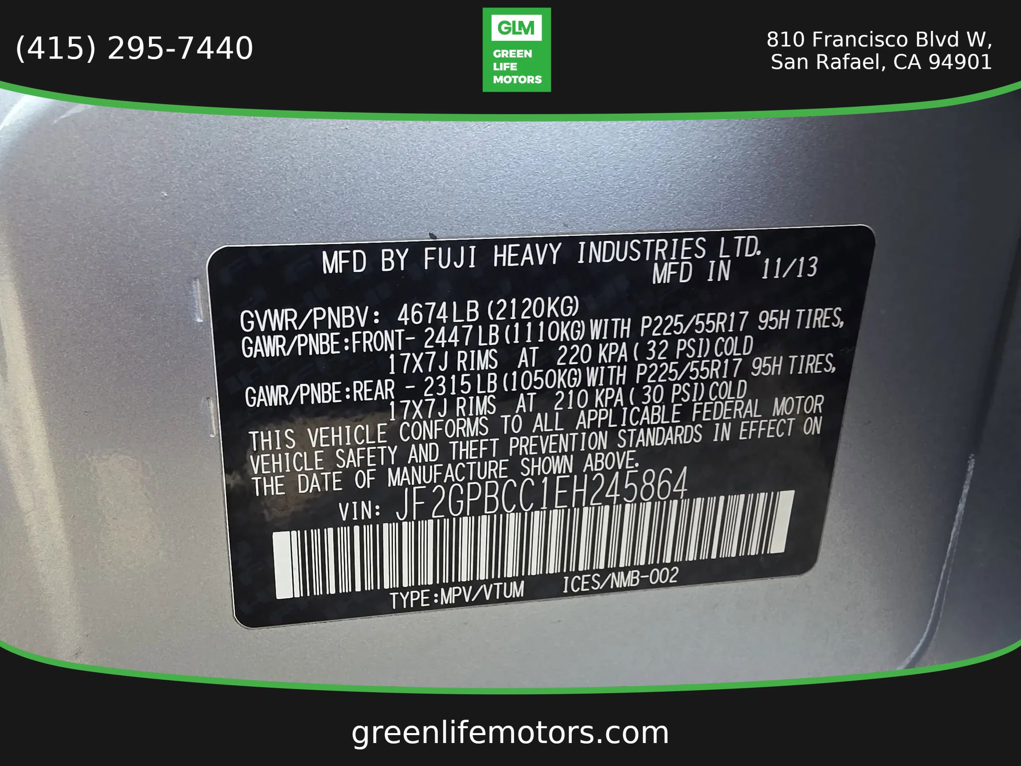 Used 2014 Subaru Crosstrek 2.0i Premium w/ Popular Package #2 image 25