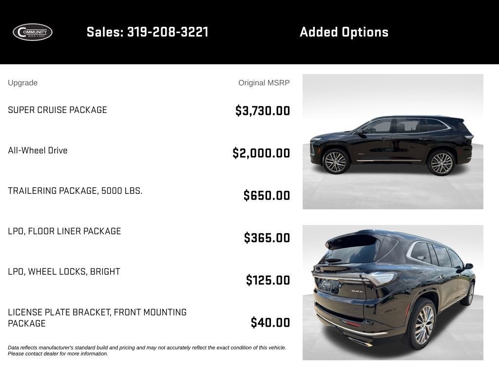Certified 2025 Buick Enclave Avenir w/ Super Cruise Package AWD/4WD image 2