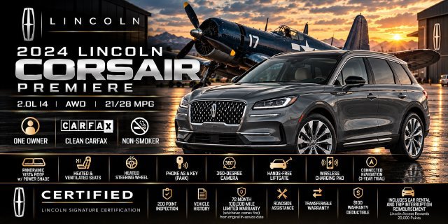 Certified 2024 Lincoln Corsair AWD w/ Equipment Group 101A image 3