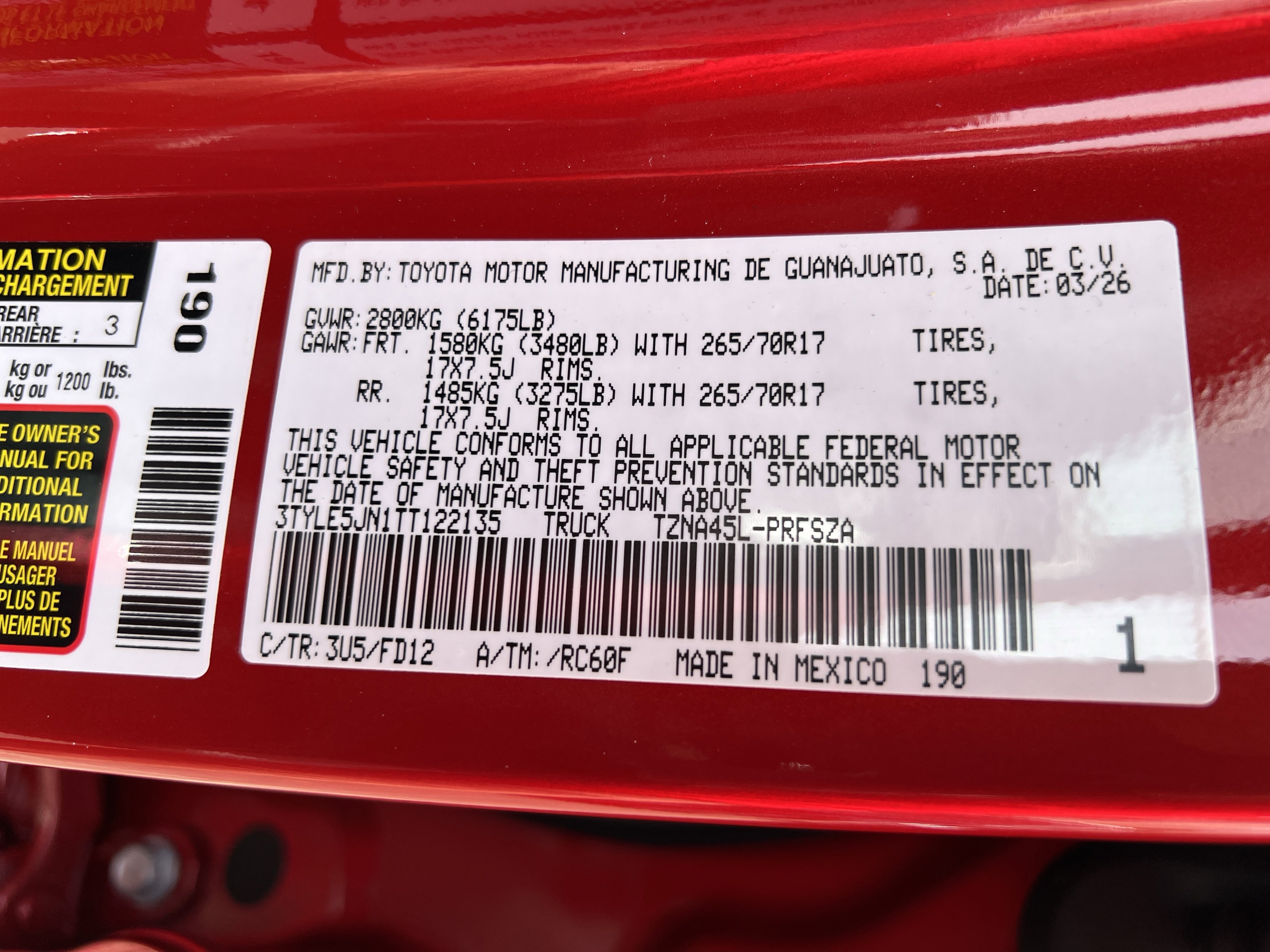 New 2026 Toyota Tacoma TRD Off-Road AWD/4WD image 12