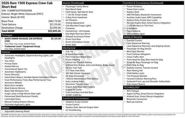 New 2026 RAM 1500 Express AWD/4WD image 5