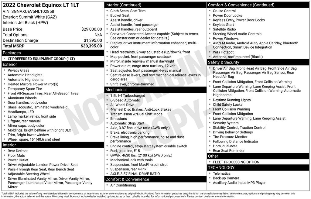 Used 2022 Chevrolet Equinox LT image 4