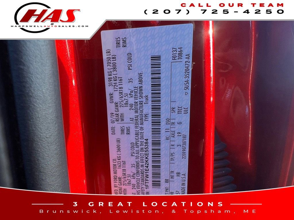 Used 2019 Ford F150 Lariat w/ Equipment Group 502A Luxury image 16