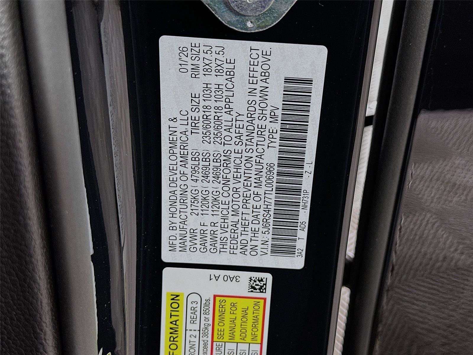 New 2026 Honda CR-V EX-L image 30