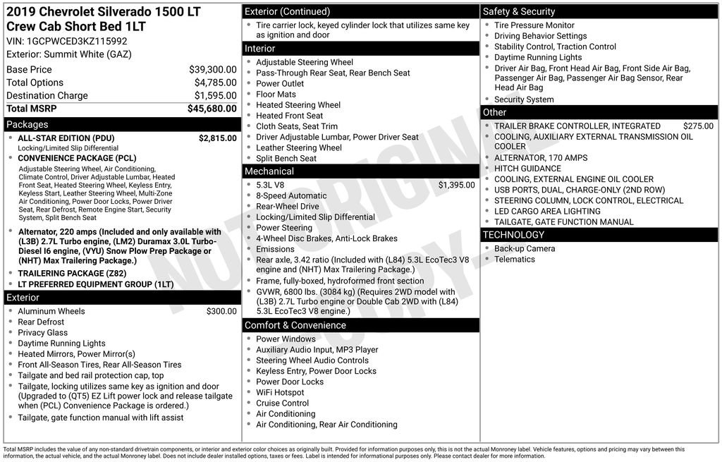 Used 2019 Chevrolet Silverado 1500 LT w/ All-Star Edition image 33