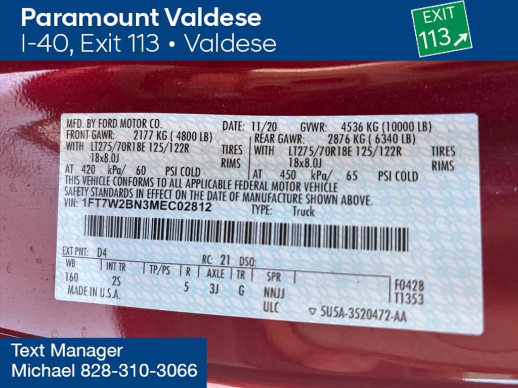 Used 2021 Ford F250 XLT w/ XLT Premium Package image 30