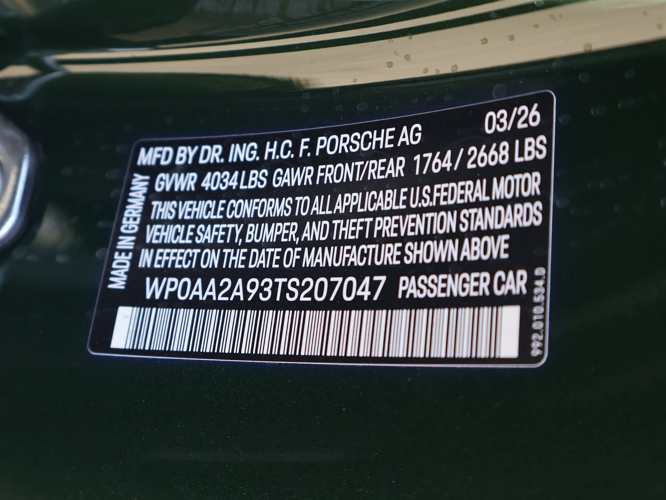 Certified 2026 Porsche 911 Carrera T RWD image 33