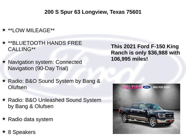 Used 2021 Ford F150 King Ranch w/ Equipment Group 601A High image 25