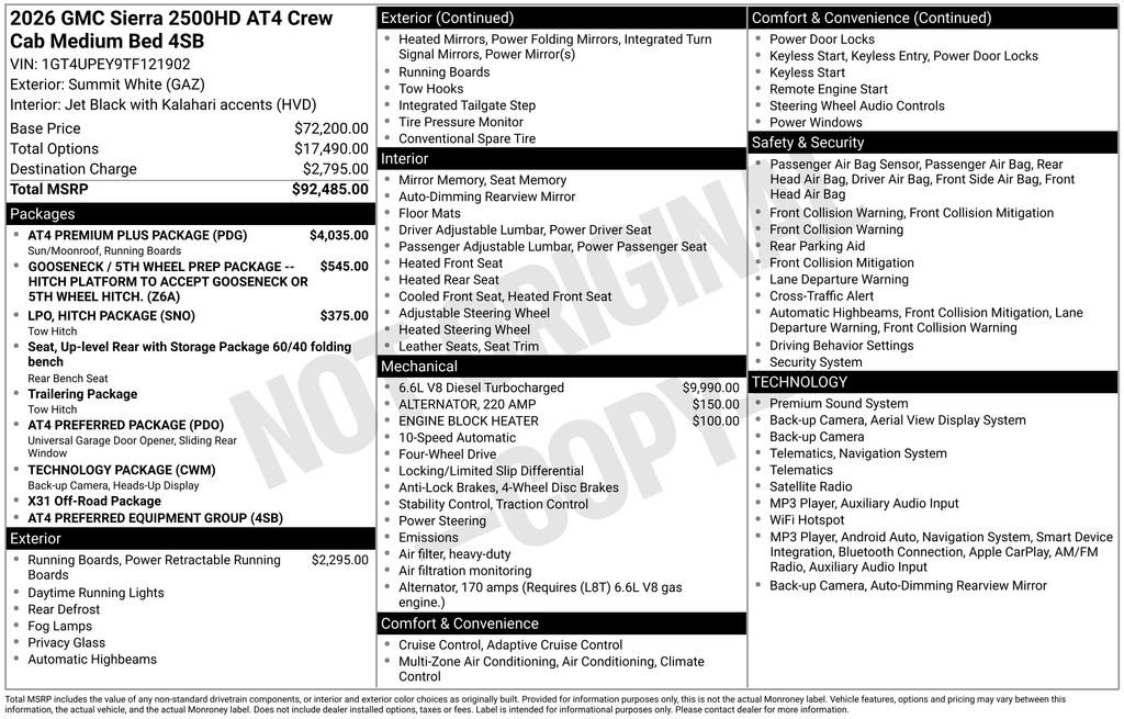 Used 2026 GMC Sierra 2500 AT4 w/ AT4 Premium Plus Package AWD/4WD image 12