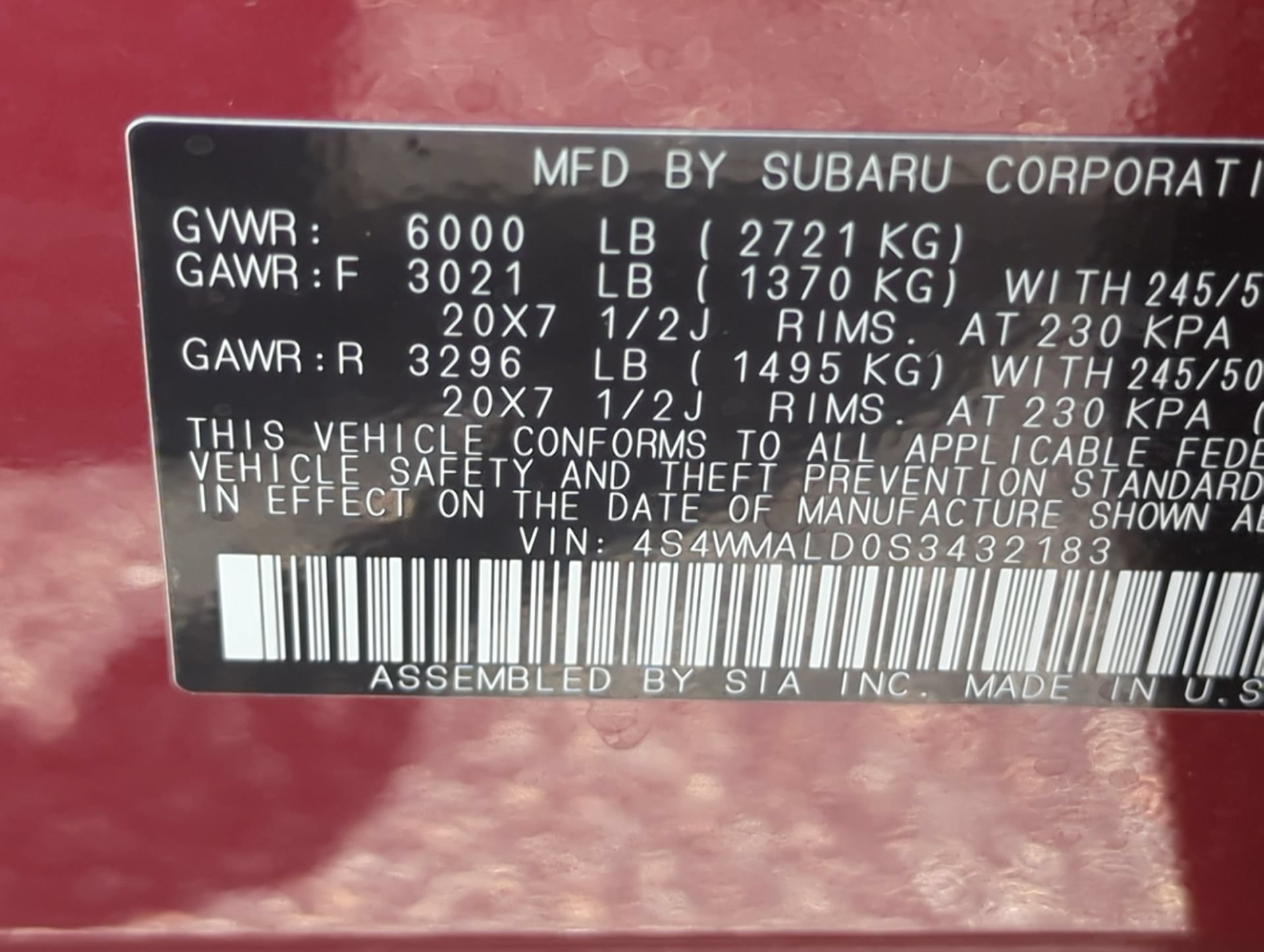 Used 2025 Subaru Ascent Limited w/ Popular Package #2 AWD/4WD image 41