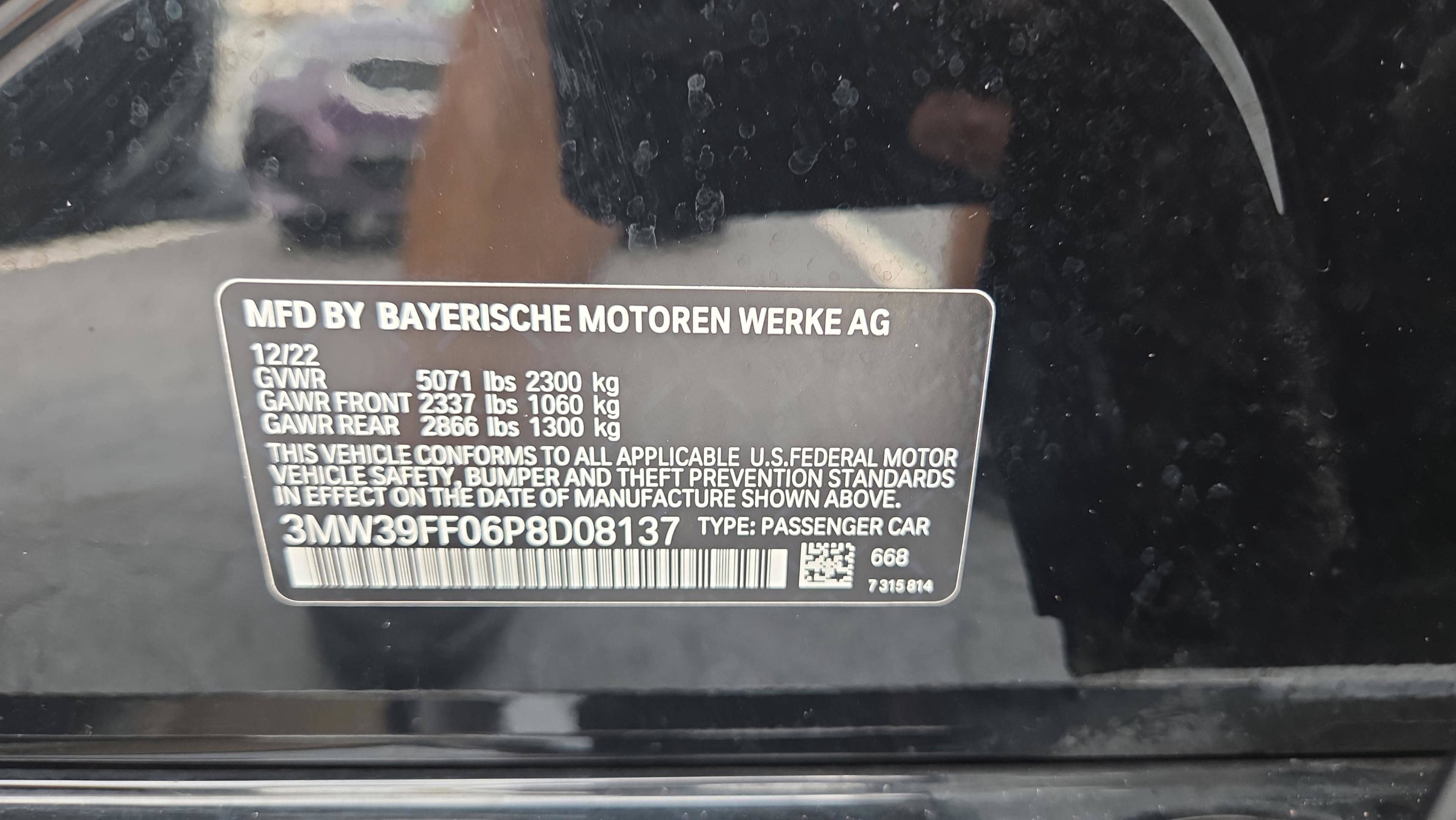 Certified 2023 BMW 330e w/ Driving Assistance Package RWD image 22