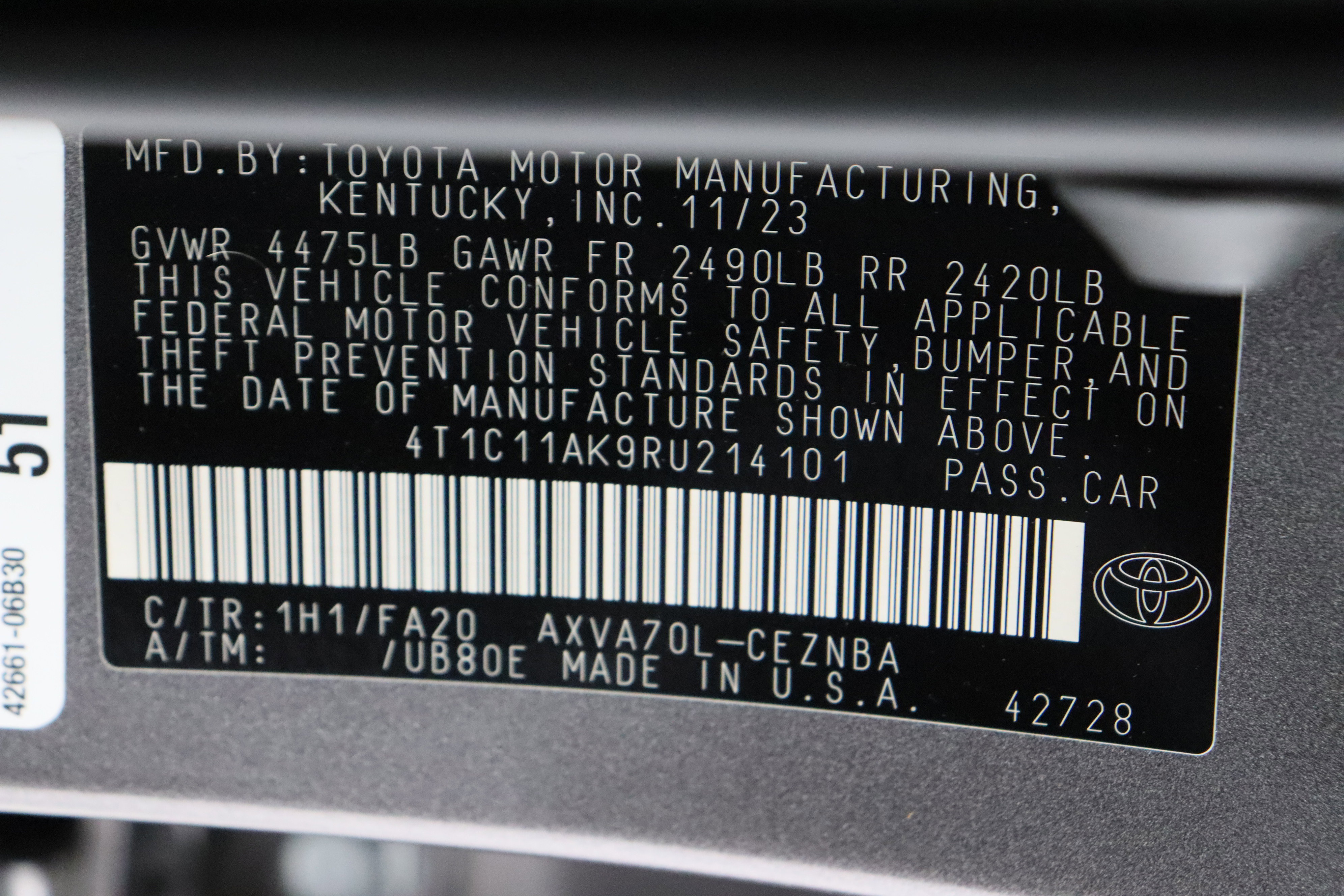 Certified 2024 Toyota Camry LE image 38