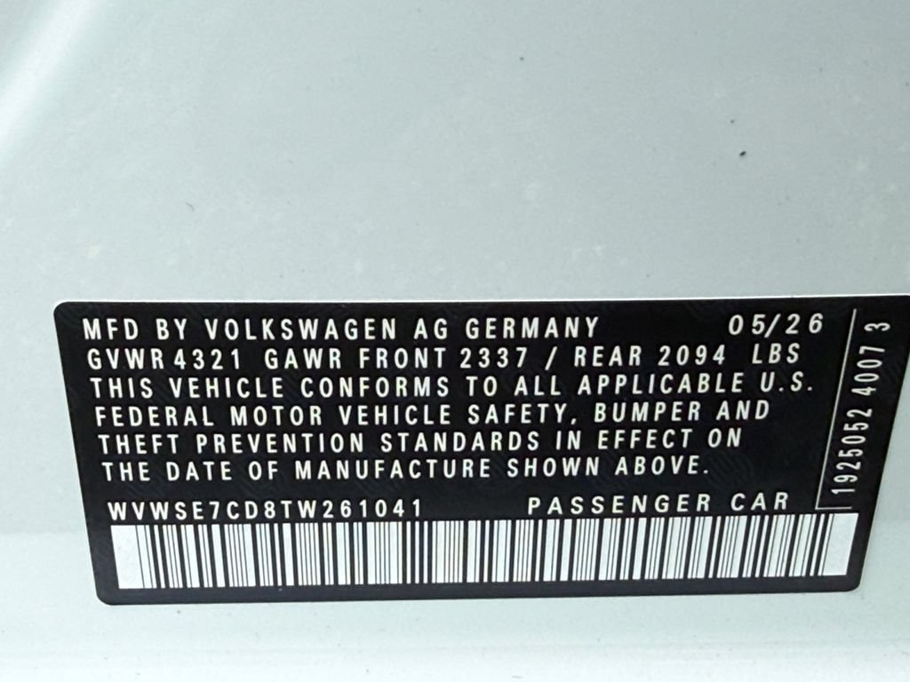 New 2026 Volkswagen GTI SE FWD image 27