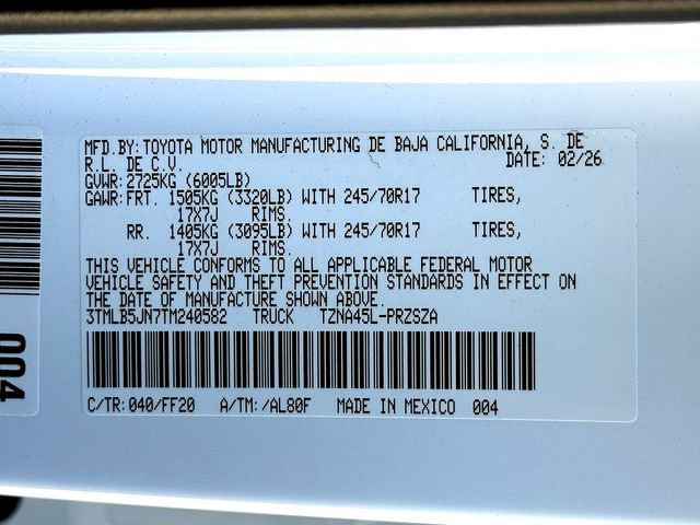 New 2026 Toyota Tacoma SR5 image 24