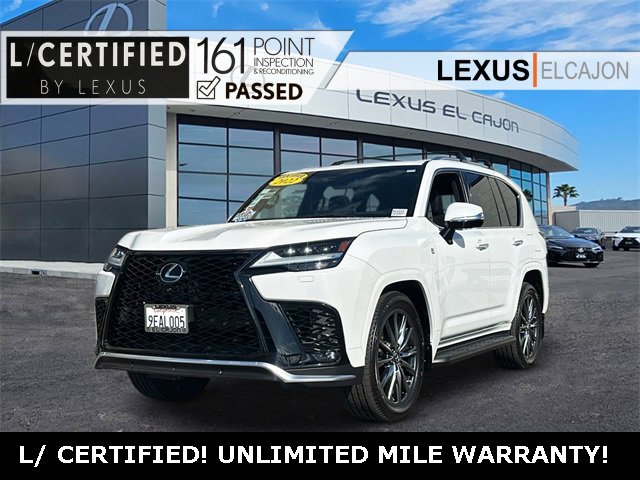 Certified 2022 Lexus LX 600 F Sport