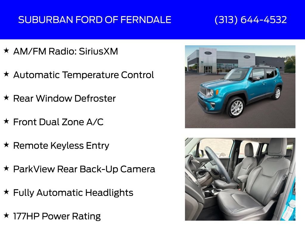 Used 2021 Jeep Renegade Limited AWD/4WD image 9
