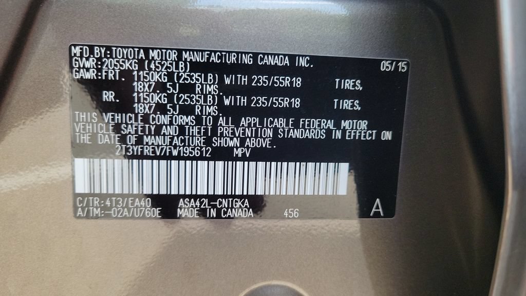 Used 2015 Toyota RAV4 Limited w/ Technology Package FWD image 24