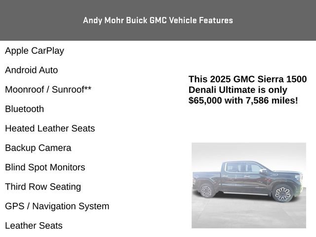 Used 2025 GMC Sierra 1500 Denali Ultimate AWD/4WD image 4