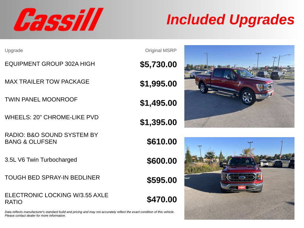 Used 2021 Ford F150 XLT w/ Equipment Group 302A High AWD/4WD image 30