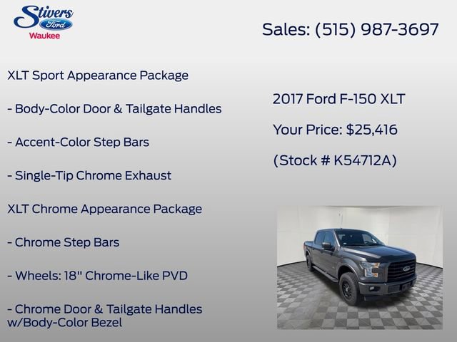 Used 2017 Ford F150 XLT w/ Equipment Group 302A Luxury AWD/4WD image 26