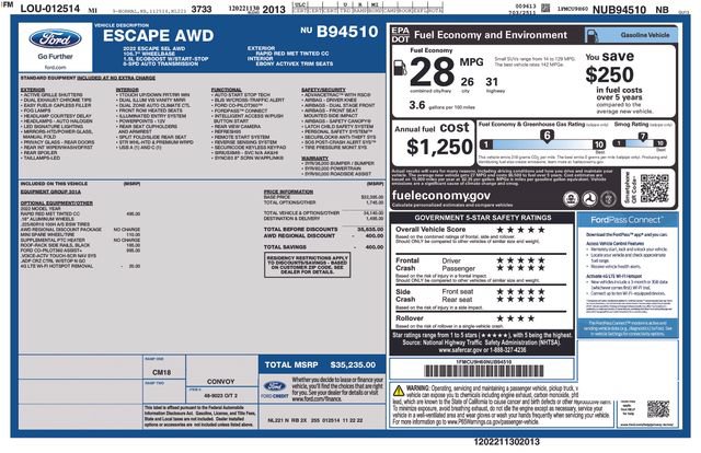 Used 2022 Ford Escape SEL AWD/4WD image 5
