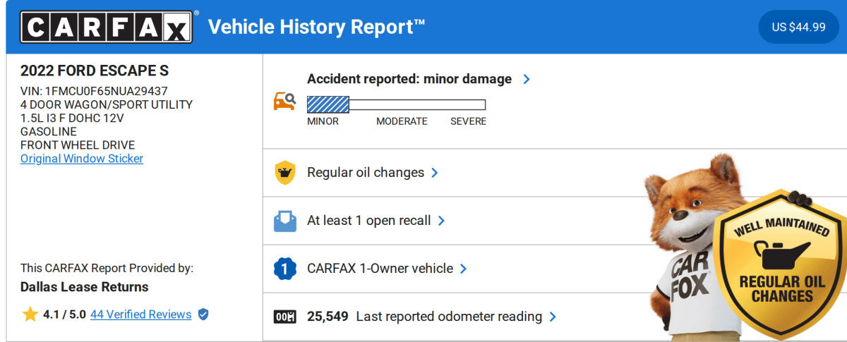 Used 2022 Ford Escape S image 3